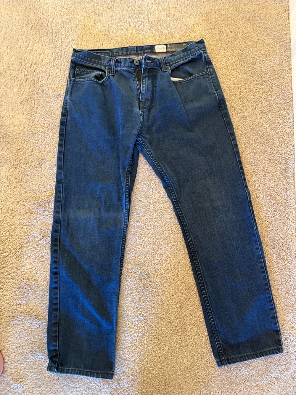 Matix Men's Straight Jeans - Dark Blue Denim